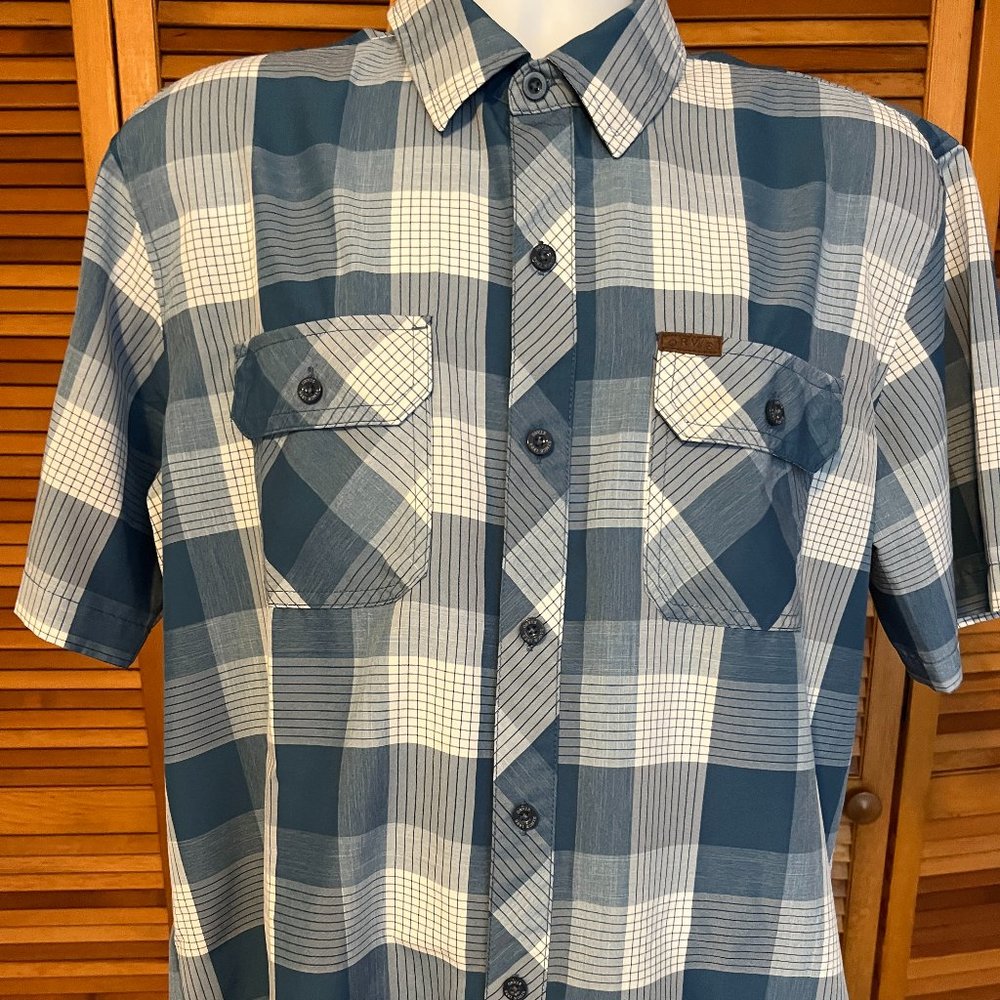 ORVIS CLASSIC COLLECTION SZ LARGE LIGHTWEIGHT SS CAMP SHIRT - MINT